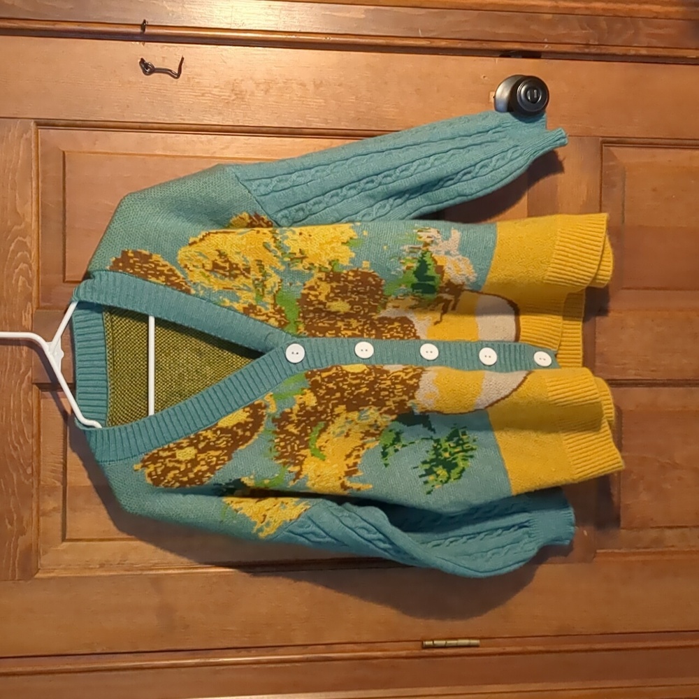 Van Gogh Sunflowers Cardigan